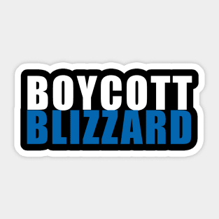 Boycott Blizzard Sticker